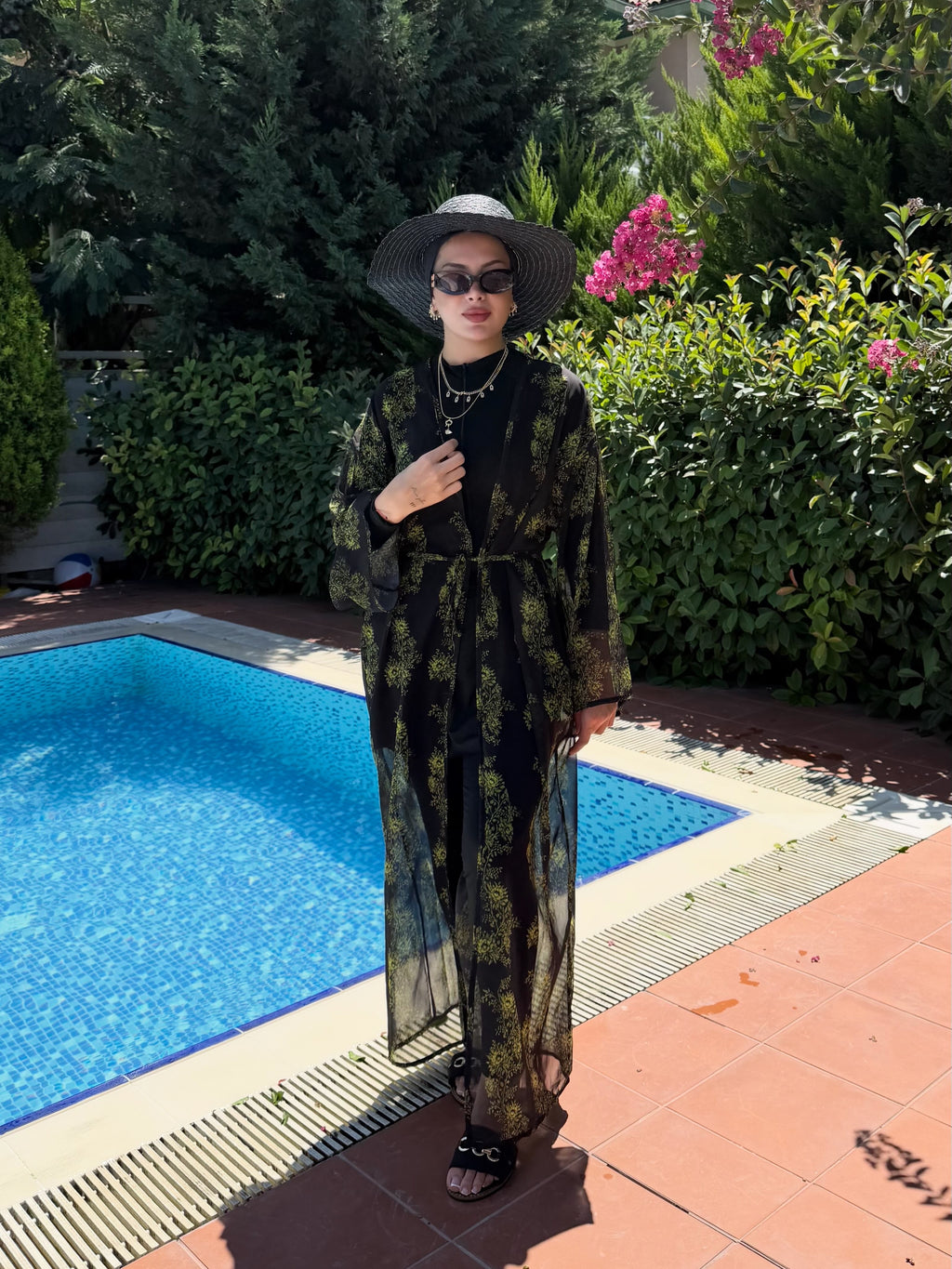 yeşil renkli pareo